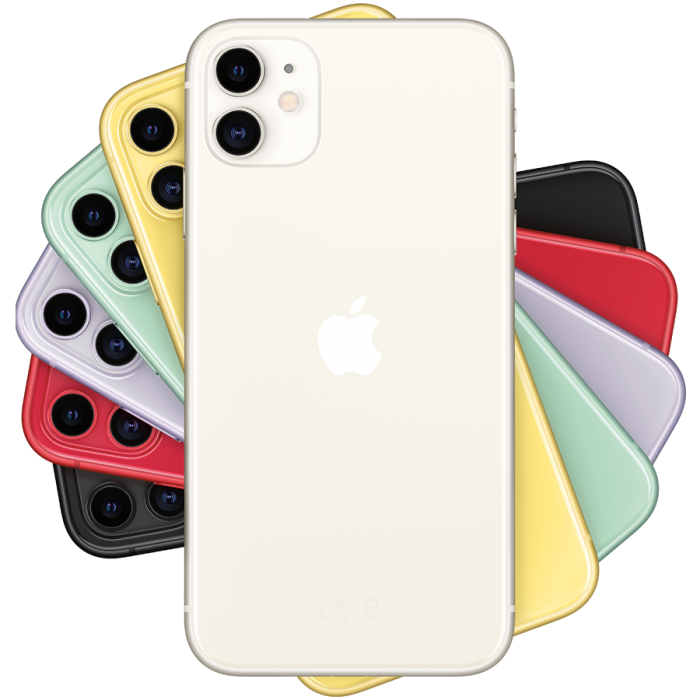 Apple iPhone 11, 64 ГБ, белый (MHDC3)