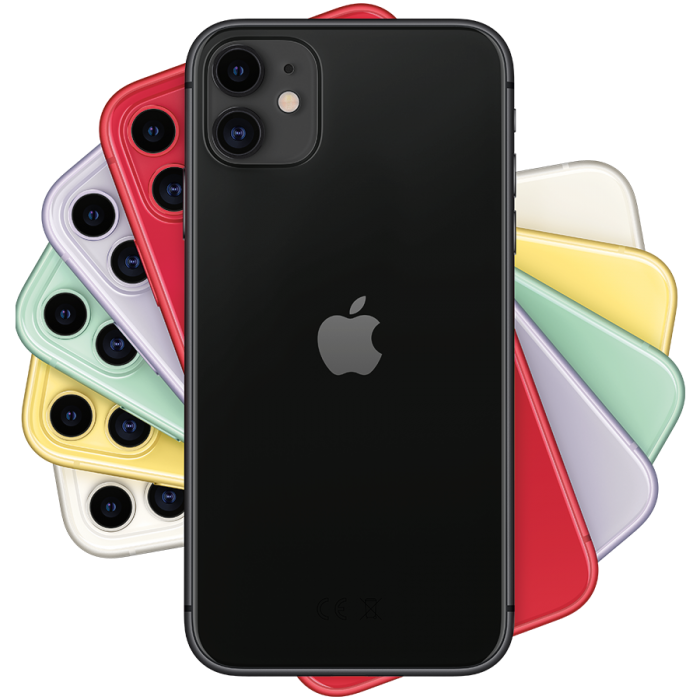 Apple iPhone 11, 64 ГБ, черный (MHDA3)