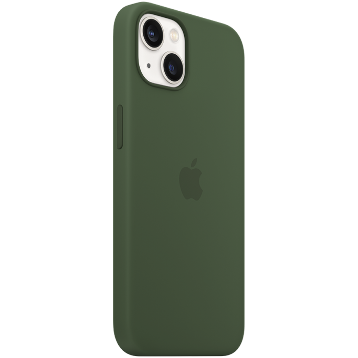 Чехол Apple MagSafe для iPhone 13, силикон, зелёный клевер (MM263)