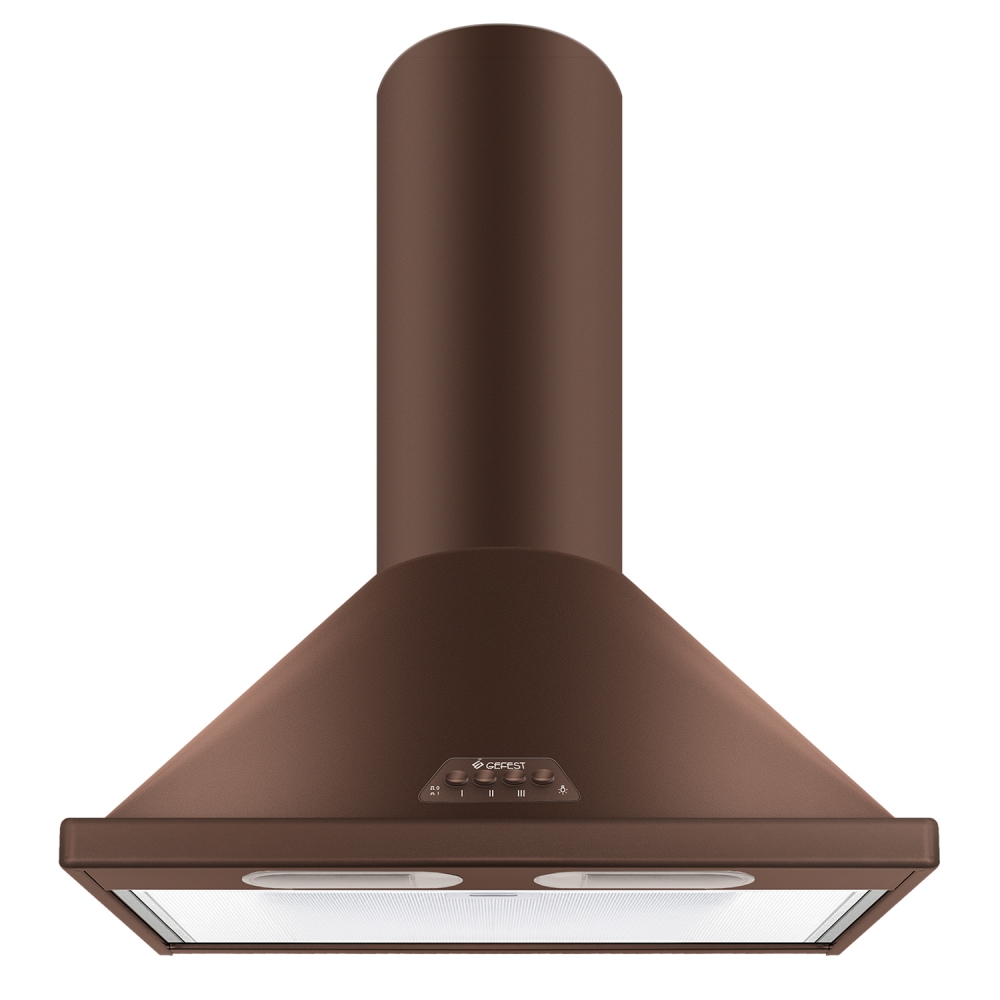 Вытяжка кухонная Gefest (Гефест) серии ВО 1602 с аэрозольным фильтром с угольной пропиткой, коричневая (ВО 1602 К17)