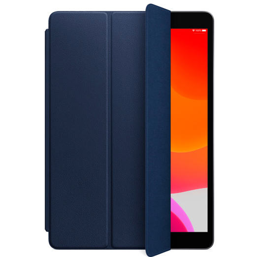 Кожаный чехол Smart Cover для iPad (7‑го поколения) и iPad Air (3‑го поколения) тёмно-синий (MPUA2)