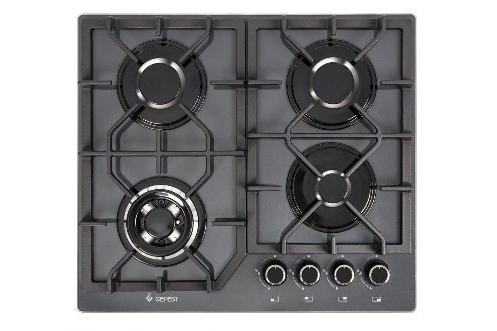 Встраиваемая газовая варочная панель Gefest (Гефест) ВПГ 2232-01, чёрная (ПВГ 2232-01 К56)