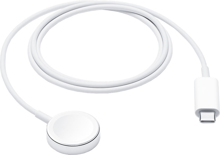 Кабель Apple USB-C с магнитным креплением для зарядки Apple Watch, 1 м, белый (MX2H2)